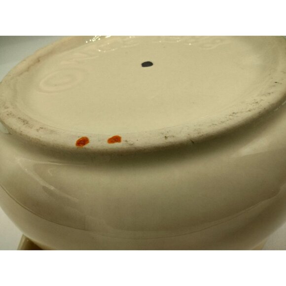 Soup Bowl 1988 Vintage Geese Double Handle Design NCE Crock Stew Desserts Soups - Picture 12 of 12